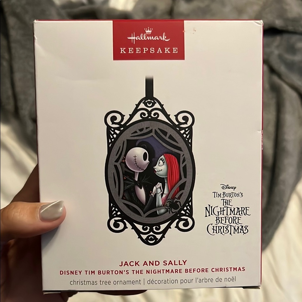 Hallmark Keepsake Jack and Sally Ornament - Black and Red